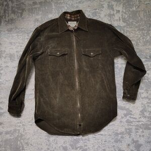 Vintage Olive Green Corduroy Shacket